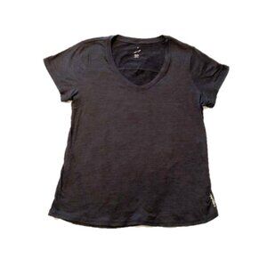 Head Athletic Short Sleeve T-Shirt, V-Neck, Large, Dark Grey